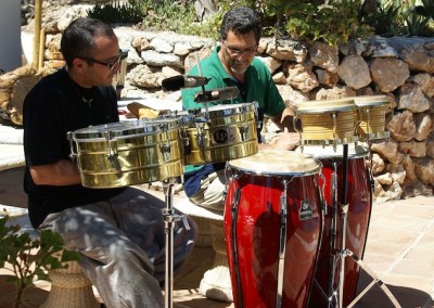 Live latino drumming